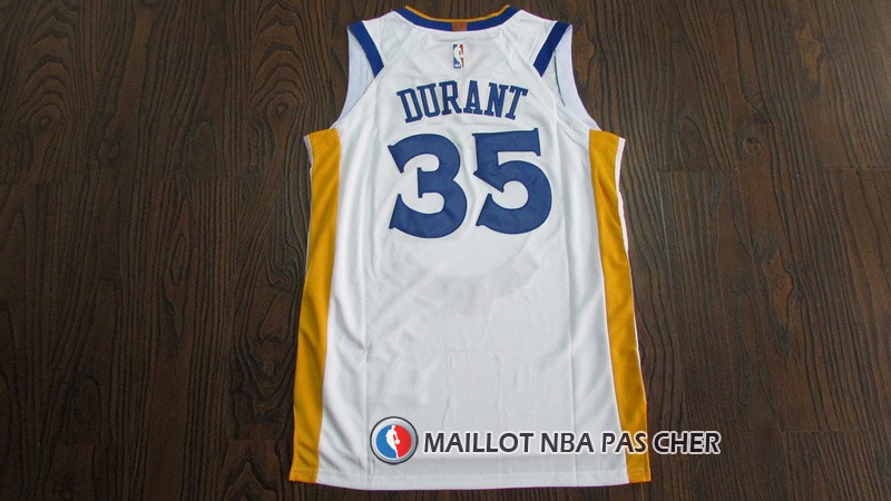 Maillot Enfant Golden State Warriors Durant 2017-18 35 Blanc